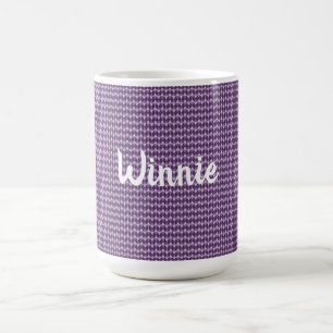 Caneca De Café Diamantes roxos