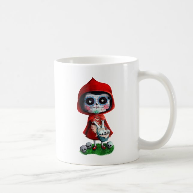 Caneca De Café Diâmetro de los Muertos pouca capa de equitação (Direita)
