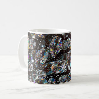 Caneca De Café Diamond Glitter Sparkle Elegant