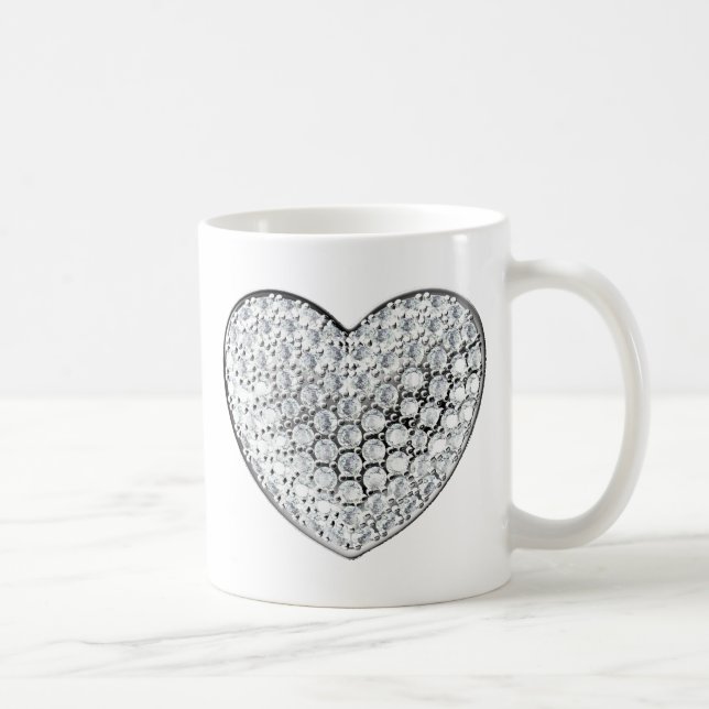 Caneca De Café Diamond Heart (Direita)