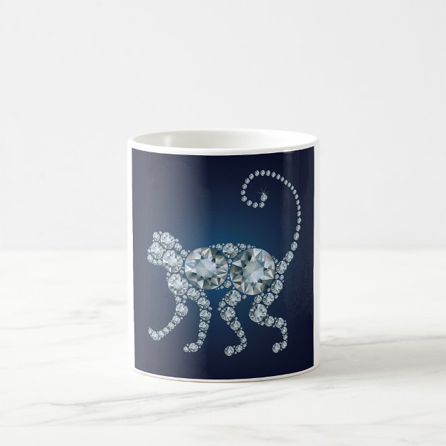 Caneca De Café Diamond Monkey (Criador carregado)