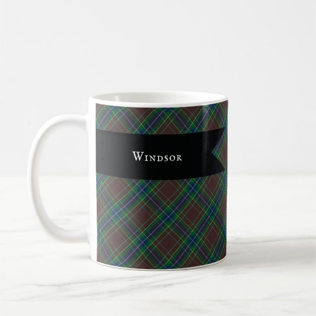 Caneca De Café Diana Hunting Fashion Princesa Xadrez Tartan (Esquerda)