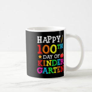 Caneca De Café Dias Da Escola 100º Dia Do Jardim De Infância Esco