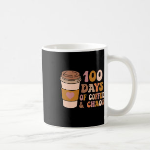 Caneca De Café Dias De Café E Caos - Professores Do 100º Dia