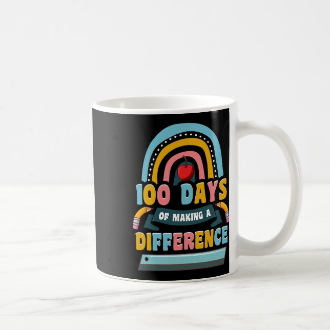 Caneca De Café Dias De Fazer A Diferença Do Arco-Íris Crianças Pr (Direita)