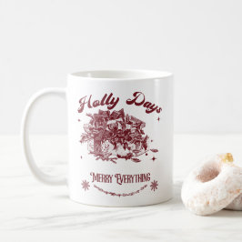Caneca De Café Dias de Natal Vintage