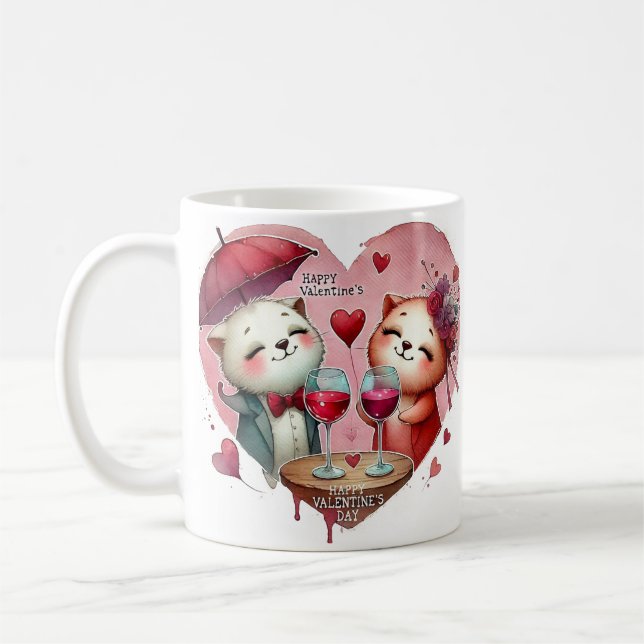 Caneca De Café Dias de os namorados (Esquerda)