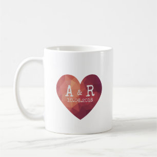 Caneca De Café Dias de os namorados vermelhos casais