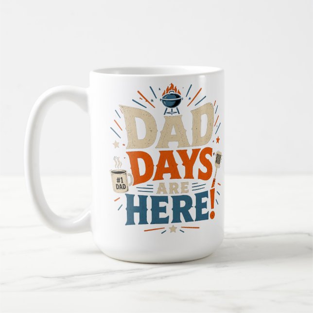 CANECA DE CAFÉ DIAS DE PAI ESTÃO AQUI (Esquerda)