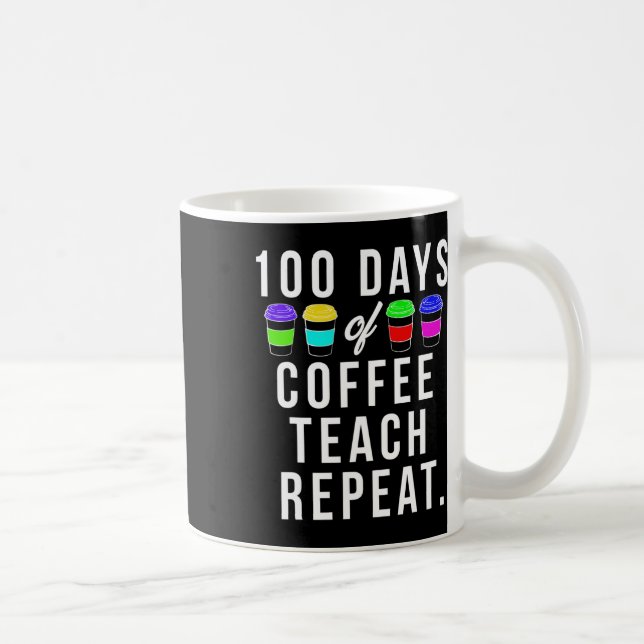 Caneca De Café Dias De Presente Escolar Para Professores Que Ador (Direita)