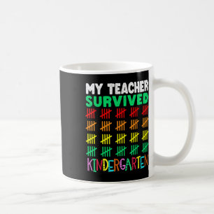 Caneca De Café Dias De Professores Do 100º Dia Do Costum Escolar