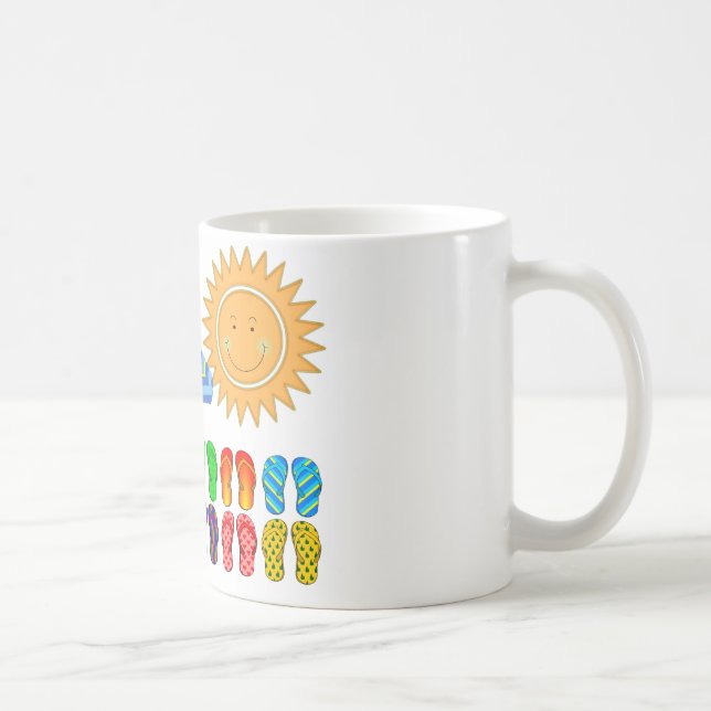 Caneca De Café Dias de verão preguiçosos (Direita)