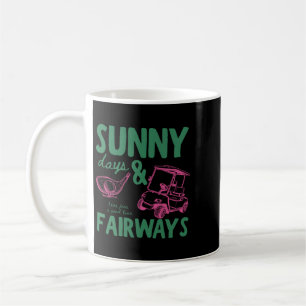 Caneca De Café Dias Ensolarados e Gráficos de Fairways