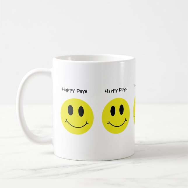 Caneca De Café Dias Felizes Clássicos de Geminação (Esquerda)