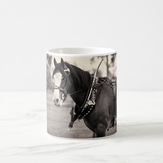 Caneca De Café Dias passados - Cavalo Clydesdale (Centro)