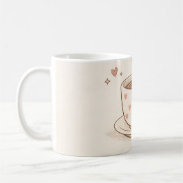 Caneca De Café Dias suaves, pensamentos aconchegantes - Arte de X