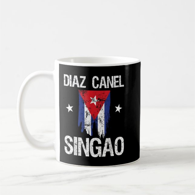 Caneca De Café Diaz Canel Singao Cuba (Esquerda)