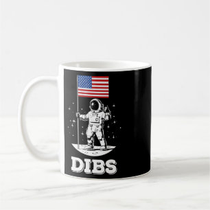 Caneca De Café Dibs Bandeira Americana Astronauta Espaço 4 De Jul