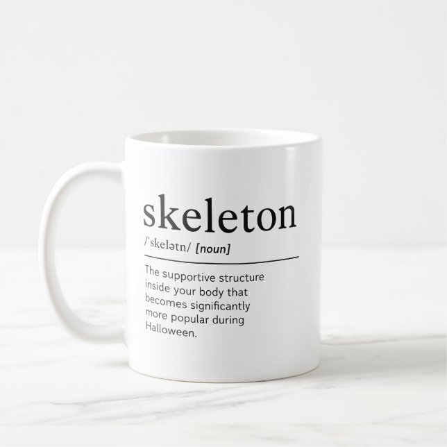 Caneca De Café Dicionário de Halloween | Presente de Humor da Tem (Esquerda)