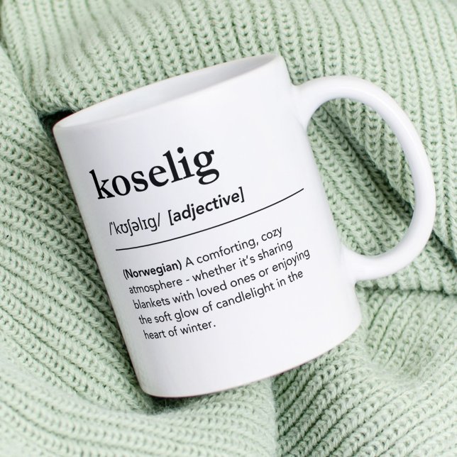 Caneca De Café Dicionário de Palavras Norueguês de Definição Kose (Criador carregado)