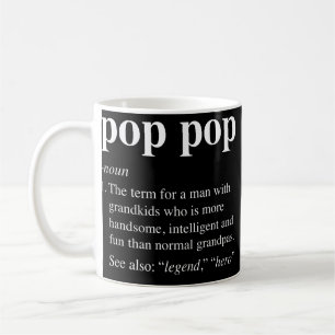 Caneca De Café Dicionário Poppop engraçado de definição de Po