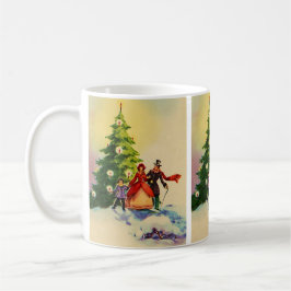 Caneca De Café Dickens style Christmas illustration