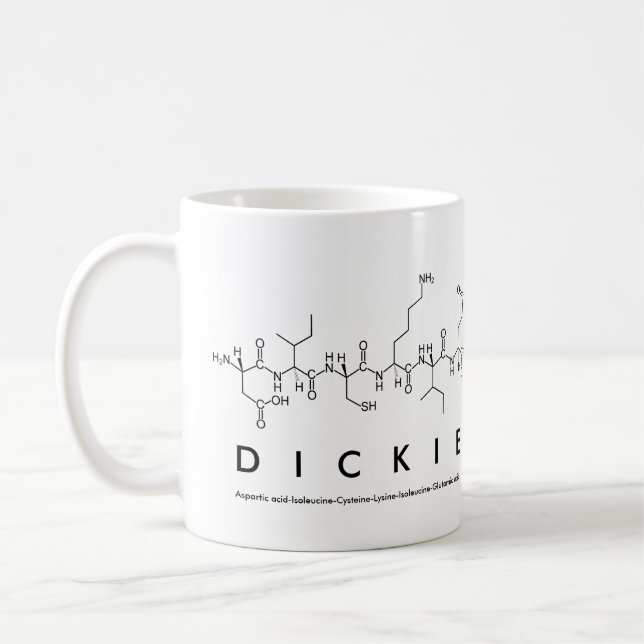 Caneca De Café Dickie peptide name mug (Esquerda)