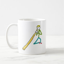 Caneca De Café Didgeridoo Stickman