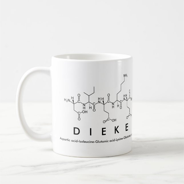 Caneca De Café Dieke peptide name mug (Esquerda)