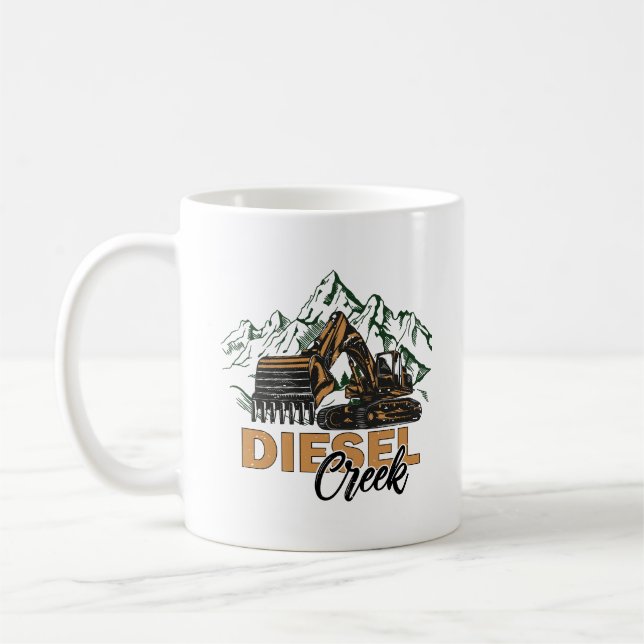 Caneca De Café Diesel creek in montain (Esquerda)