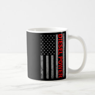 Caneca De Café Diesel Poder Bandeira Dos EUA Caminhão Turbo Irmão