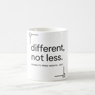 Caneca De Café Diferente, Não Menos   Orgulho da Deficiência Mini