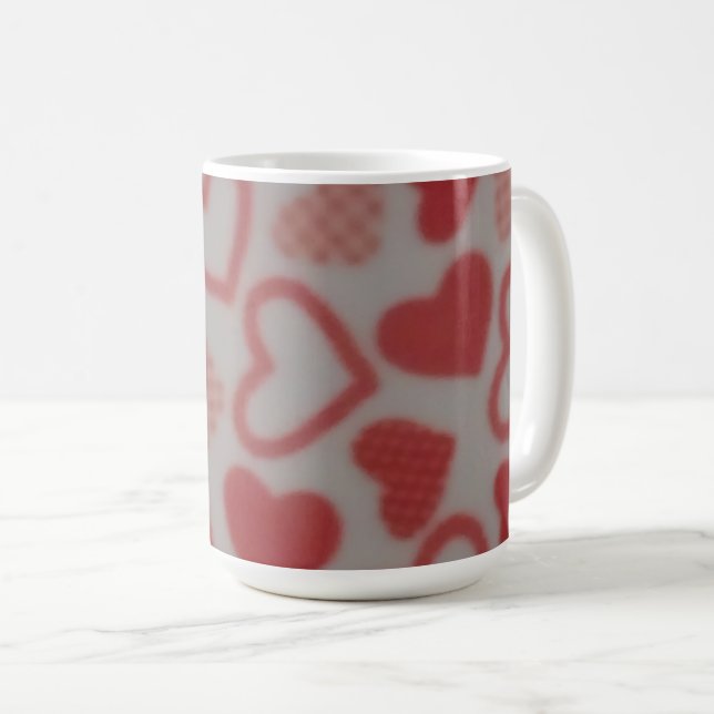Caneca De Café Different Heart patterned mug (Frente Esquerda)