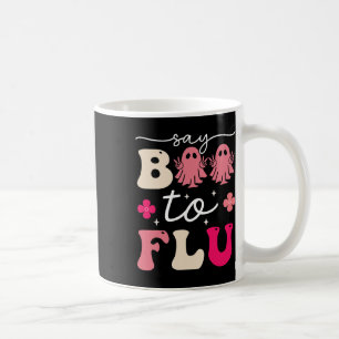 Caneca De Café Diga Boo Ao Dia de as Bruxas engraçado Da Vacina C