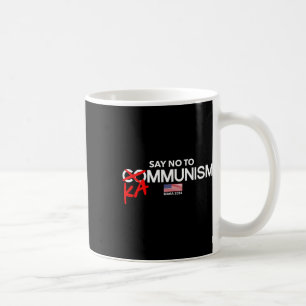Caneca De Café Diga Não Ao Kammunismo 2024 Eleições Trump Preside