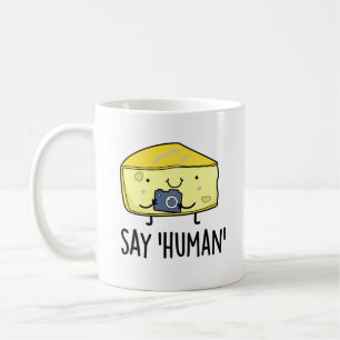 Caneca De Café Diga Queijo Fotógrafo Engraçado Humano