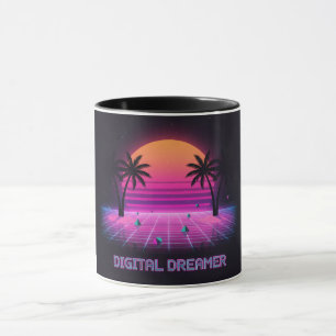 Caneca de Café Digital Dreamer Two-Tone