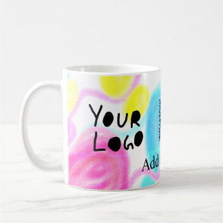 Caneca De Café Digitalize para pagar o logotipo comercial Q R adi