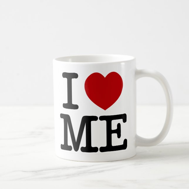 Caneca De Café Dignidade De Aceitação De Autoestima "Heart Me" Eu (Direita)
