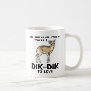 Caneca De Café Dik-Dik ao amor