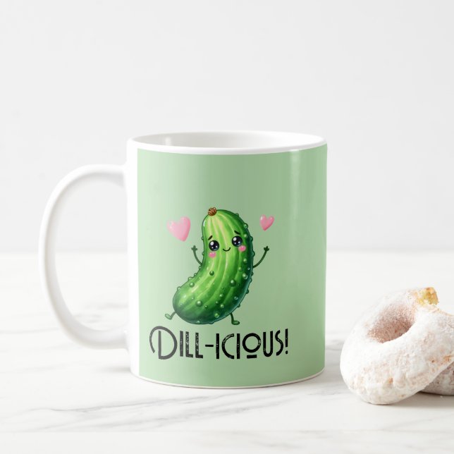 Caneca De Café Dill-icous (Com Donut)