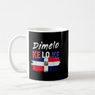 Caneca De Café Dimelo Ke Lo Ke Bandeira da República Dominicana