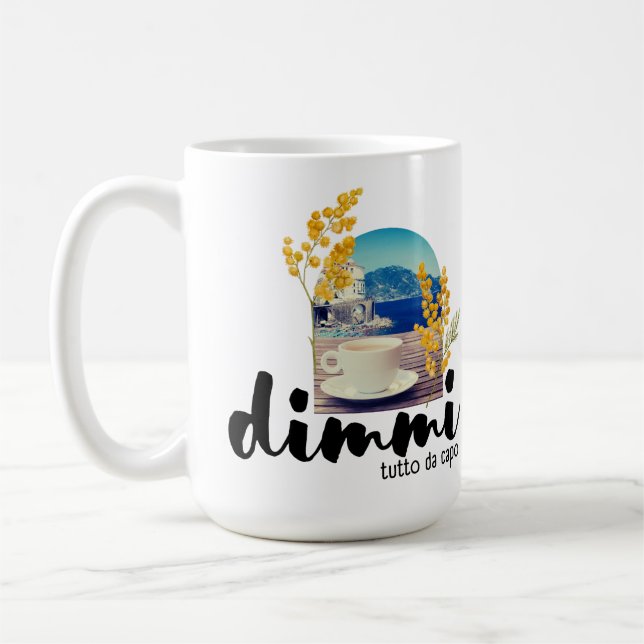 Caneca De Café Dimmi Tutto da Capo (Costa Amalfi) (Esquerda)