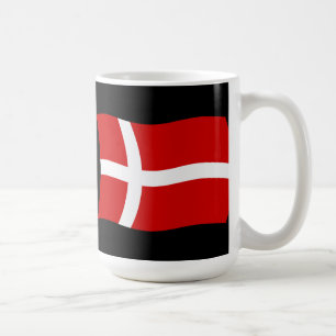 Caneca De Café Dinamarca Flag Mug