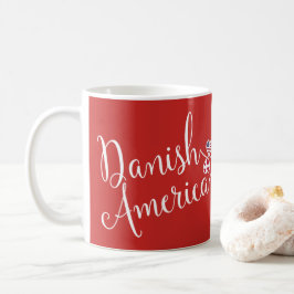 Caneca De Café Dinamarquês American Entwined Hearts Mug