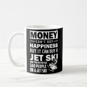 Caneca De Café Dinheiro Da Felicidade Jet-Ski Não Pode Comprar