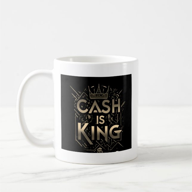Caneca De Café Dinheiro é rei _Mug (Esquerda)