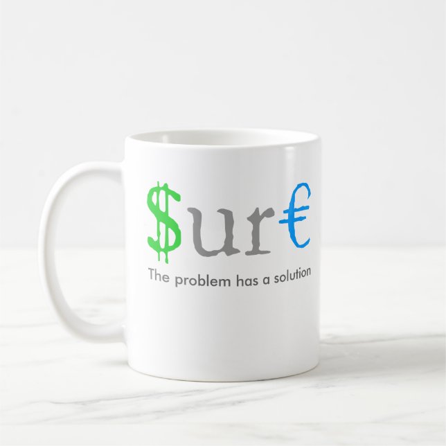 Caneca De Café Dinheiro engraçado com certeza (Esquerda)