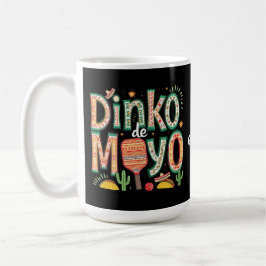 Caneca De Café Dinko de Mayo Funny Cinco de Mayo Pickleball Pun