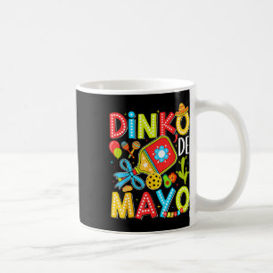 Caneca De Café Dinko De Mayo Pickleball Festa Mexicana Cinco De M